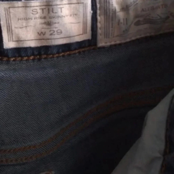 ALL SAINTS Womens w 29 STILT Stretch High Rise Skinny Blue  Jeans - Picture 3 of 7